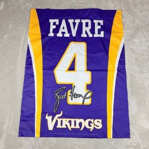 WinCraft Minnesota Vikings Brett Favre 4 Banner Flag Purple Gold 27"x36" NFL USA